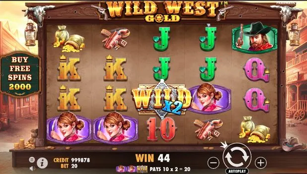 Screenshot of Wild West Gold slot by Pragmatic Play