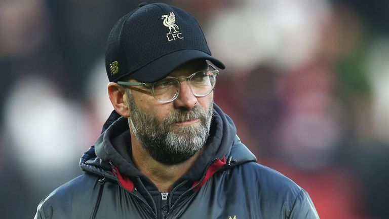 Jurgen Klopp says Liverpool's six-point Premier League lead means 'nothing' at halfway point