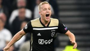 Van de Beek Strike Gives Ajax 1-0 First-Leg Victory At Tottenham