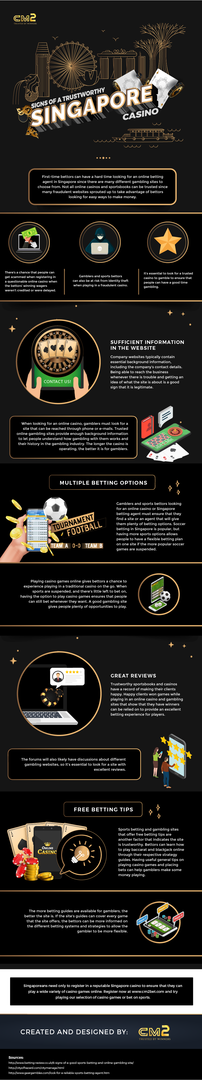 Signs of a Trustworthy Singapore Casino - Infographic